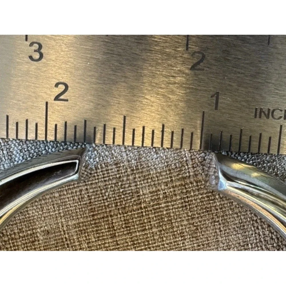 Stefani Argento 925 Italy Sterling Silver Bypass Cuff Bracelet 20.6g
